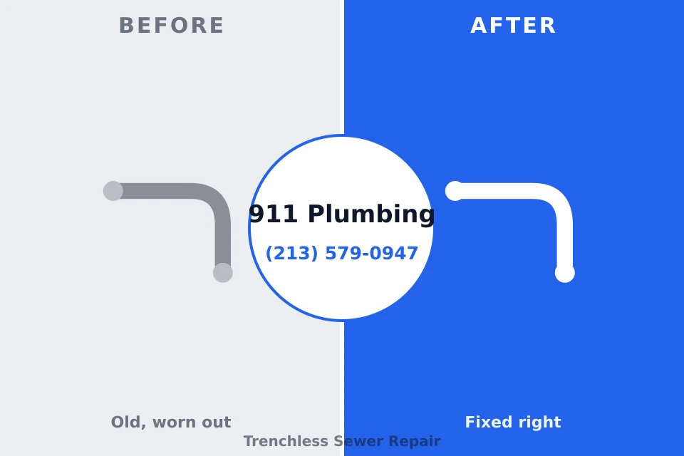 Before and after: plumbing repair New Roads, LA